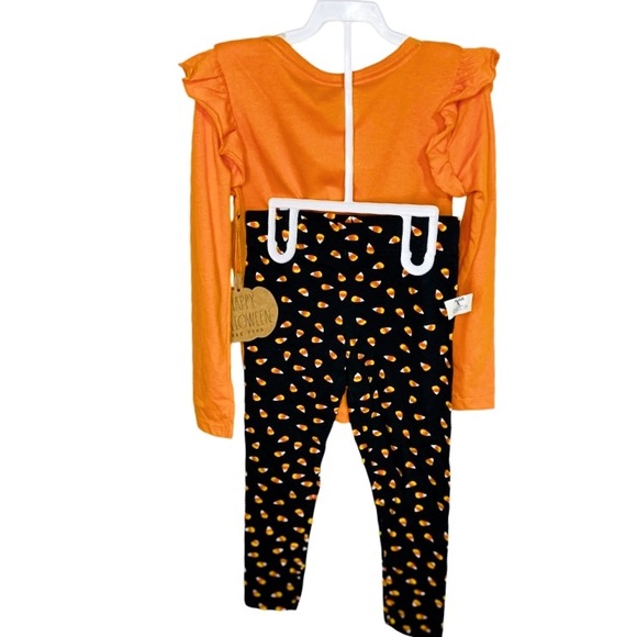 RAE DUNN Blame It On the Candy Halloween Pant Set Girl’s Size 5/6 - Picture 2 of 5